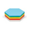 250 Pin-It Cards, hexagonal, assorted